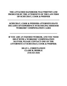 Handbook On Missouri Workers’ Compensation Law
